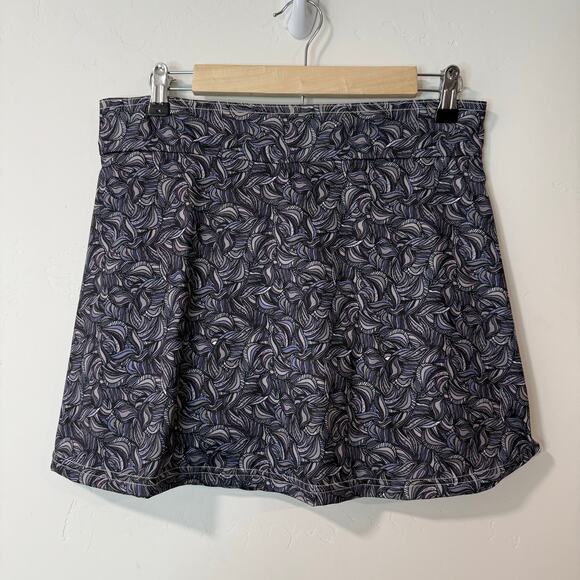 Kind Apparel Youer Skirt Skort Shorts Liner Grey Black Small Pattern Geometric - Picture 1 of 6